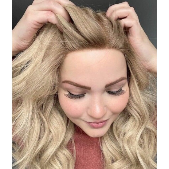 Dimensionale Blonde Remy Menschliche Haar Spitze Front Perücken
