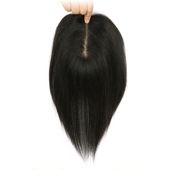 Echtes Menschenhaar Pu Thin Loss Haarteil Für Frauen