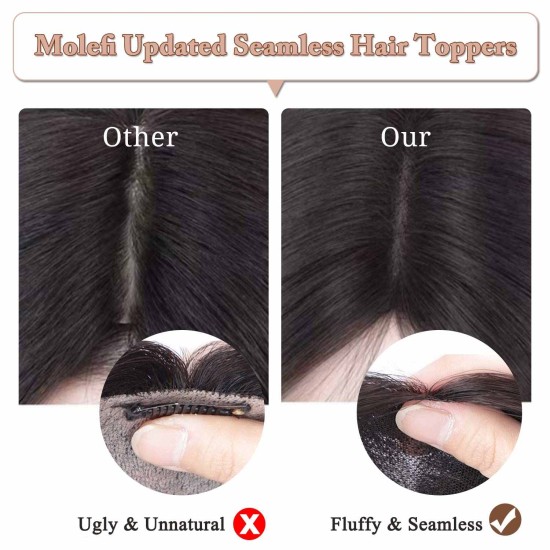 Verbesserte Top-Haarteile Aus Echtem Menschenhaar Für Dünner Werdendes Haar