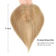 Biologische Kopfhaut-Haaraufsätze für Frauen, Echtes Echthaar