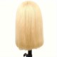 #613 Glattes Haar Blonde 13 x 4 Lace Front Perücke Echthaar